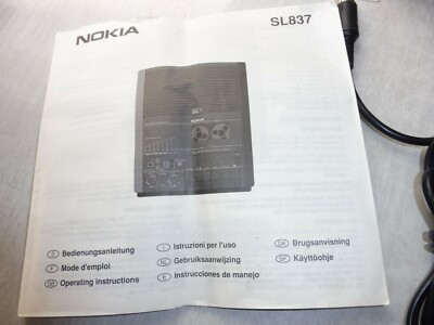 Magnétophone Nokia SL 837 Saint Laurent du Mottay 49410 Hifi, Son