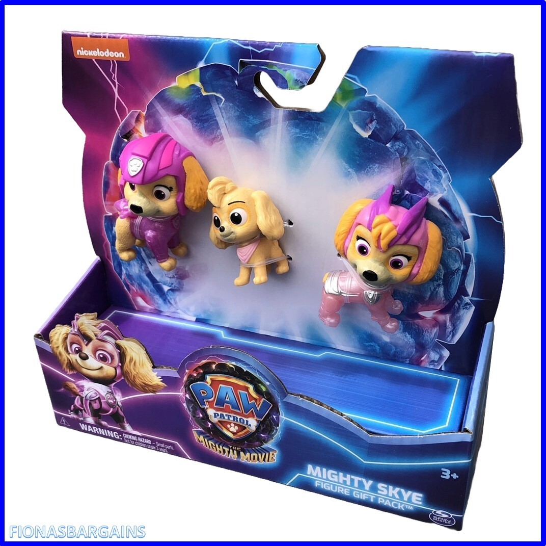 Paw Patrol The Mighty Movie Mighty Skye Figure Gift Set NEW
