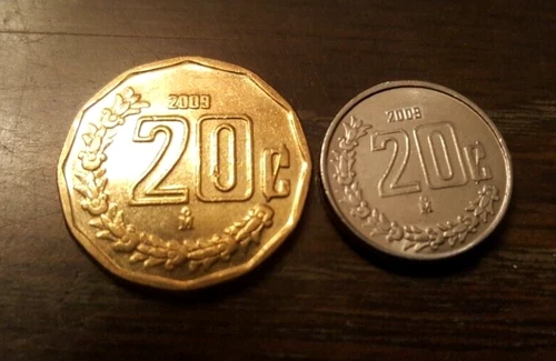 Photo of a 2009 Mexico 20 Centavos (1992-Present) from an eBay listing that sold on Jul 7, 2026