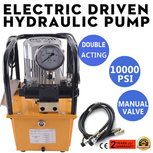 Electroválvula doble 110V 10000PSI bomba hidráulica accionada eléctrica de doble efecto - Imagen 10 de 16