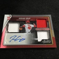2022 Absolute Tools of the Trade 3 Swatch Auto #TT3S-JG Josiah Gray RC #12/199