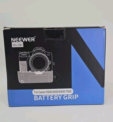 Neewer BG-E8D Replacement Battery Grip for Canon EOS 550D 600D 650D 700D/ Rebel