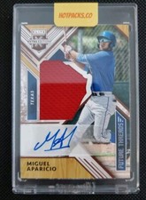 2018 Panini Elite Extra Edition Miguel Aparicio Autograph Patch 4/144 Encased 