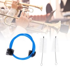 3Pcs Trumpet Cleaning Kit Mouthpiece Valve Flexible Brush Musical Instrument CHU