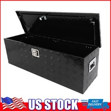 48" Trailer Flatbed Storage  Key Lock Aluminum Truck Pickup Camper Tool Box