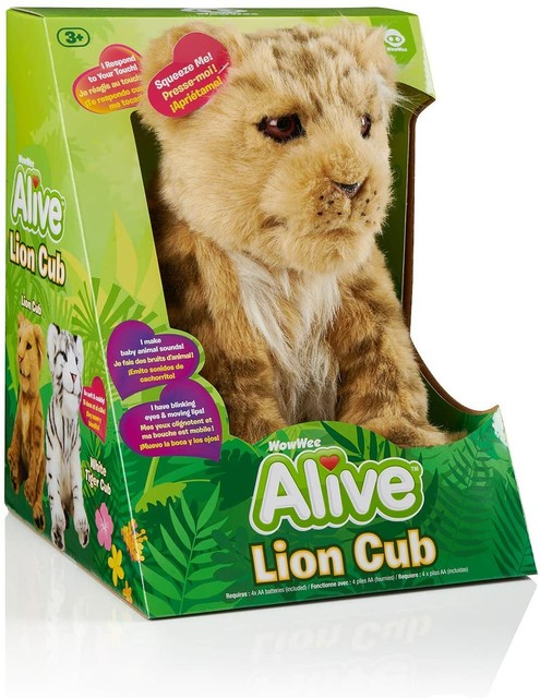 New Wowwee Alive Cubs Lion Cub Interactive Plush Cub Realistic | eBay