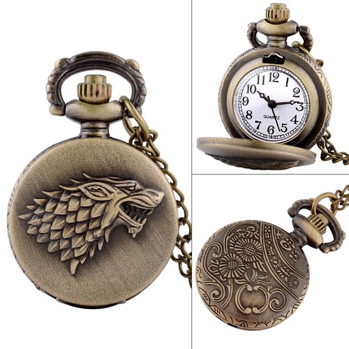 Orologio da tasca Steampunk quarzo vintage design antico collana ciondolo regalo retrò - Foto 7 di 98
