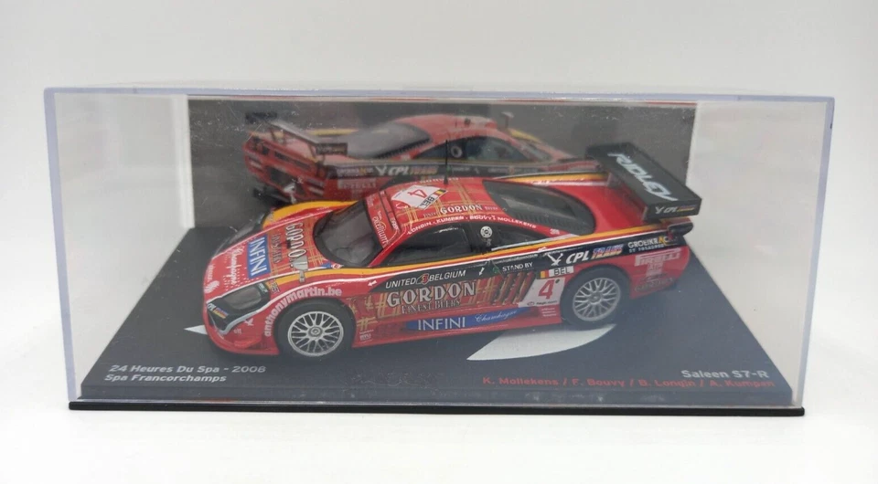 Vetrina 1/43 scatola Saleen S7-R 24H Du Spa Francorchamps 2008 K.Mollekens - Immagine 3 di 3