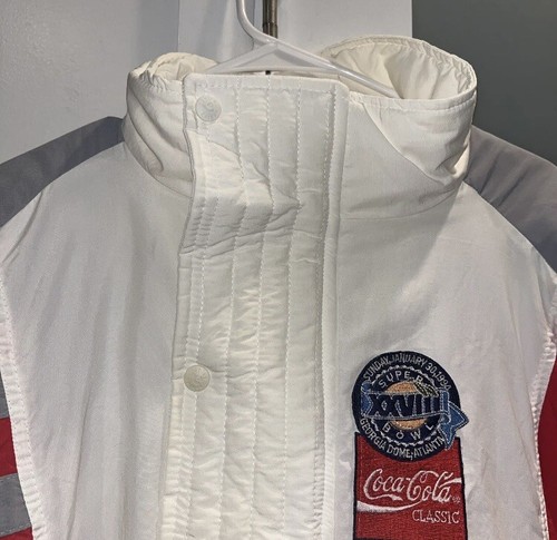 Giacca classica Anheuser 1994 Super Bowl XXVIII Georgia Dome Atlanta Coca Cola XL - Foto 3 di 10