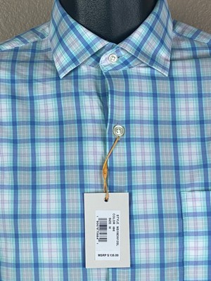 NWT PETER MILLAR CROWN SPORT DRESS SHIRT Summer Comfort ...