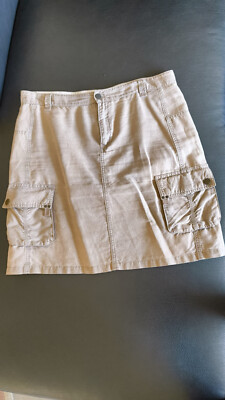 Outdoor - Cargo-Rock EddieBauer -  Gr. 42  - Leinenmischung - beige
