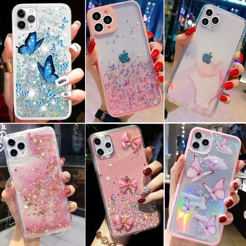 For Iphone 14 Pro Max 13 12 11 Xr 8plus Glitter Shockproof Bling Girl Case Cover Ebay