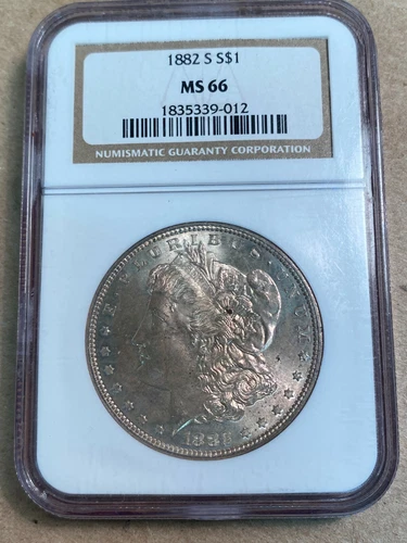 1882-S Morgan Silver Dollar NGC MS66