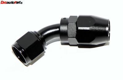 8AN 90 Degree Swivel Male Hose End Fitting - For Oil, Fuel, Gas Lines (TT Racing)