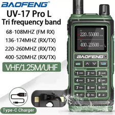 Baofeng UV-17L Pro 1.77 inch Screen Wireless Copy Frequency Tri Band Ham Radio