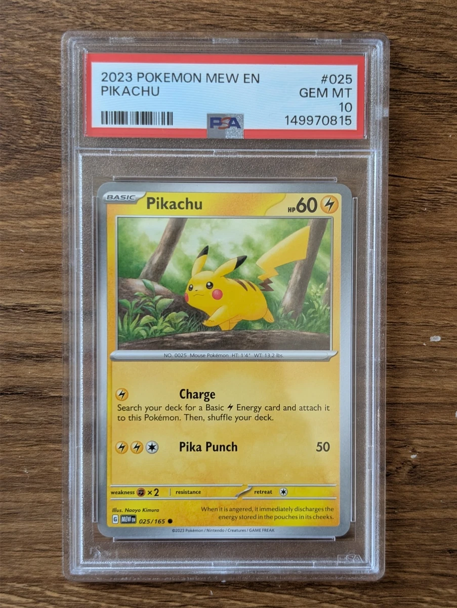 Pikachu Pokémon TCG Grade 10 Common Individual Collectible Card