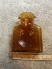 Vintage Blenko Art Glass Water Bottle Amberina Double Spout - 8.25" Tall -Estate