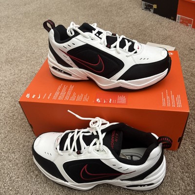 Nike Air Monarch IV  Size 9.5 Mens X-Wide White/Black/Red 415445-101