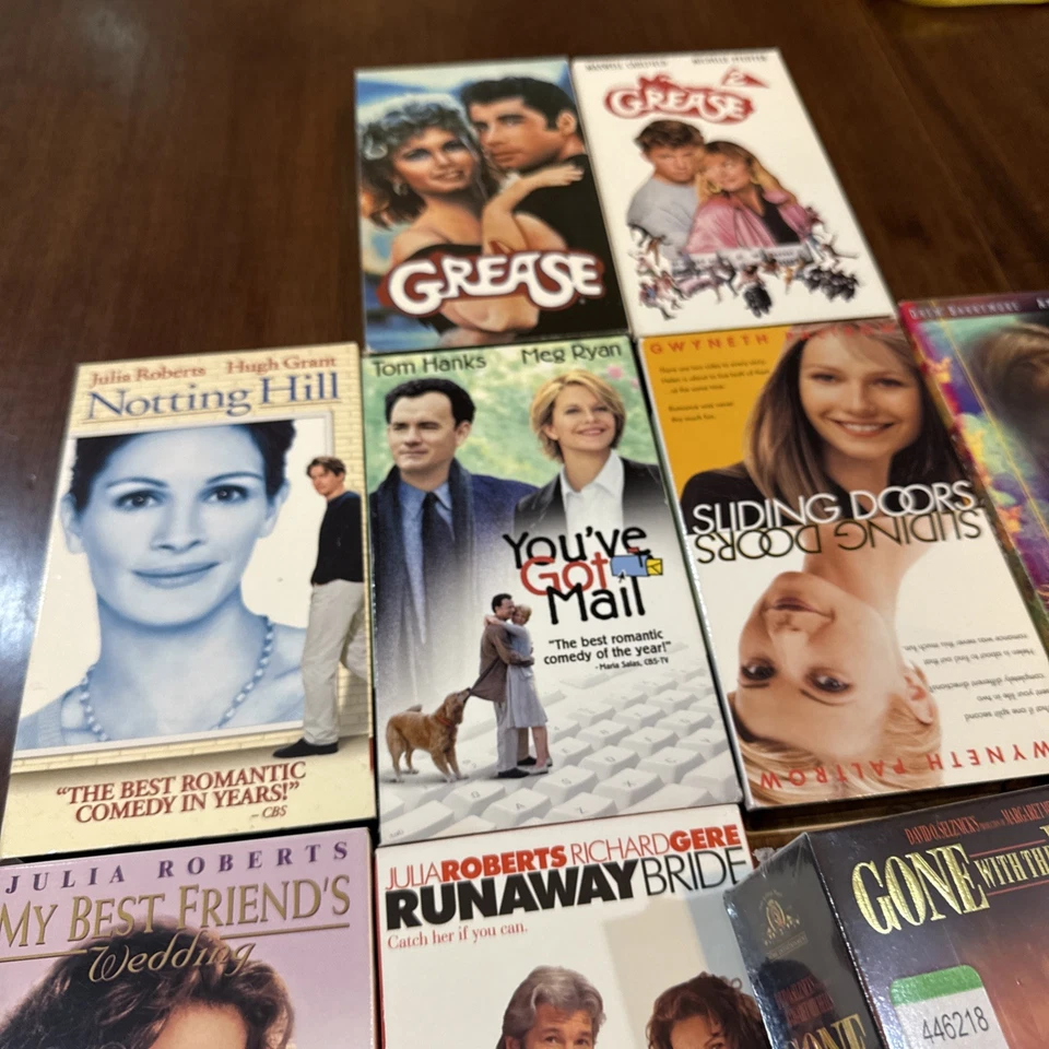 Chick Flicks VHS Grease You've Got Mail  Pretty Woman, Ever After LOT 10 - Image 4 of 4