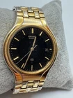 Vintage Men's Seiko SQ 5Y22-7089 Gold Tone Quartz Date Watch Parts/Repair