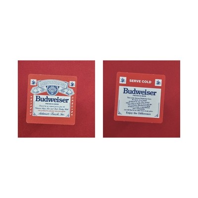 Budweiser Genuine Anheuser-Busch Serve Cold Brauerei Bierdeckel Bier
