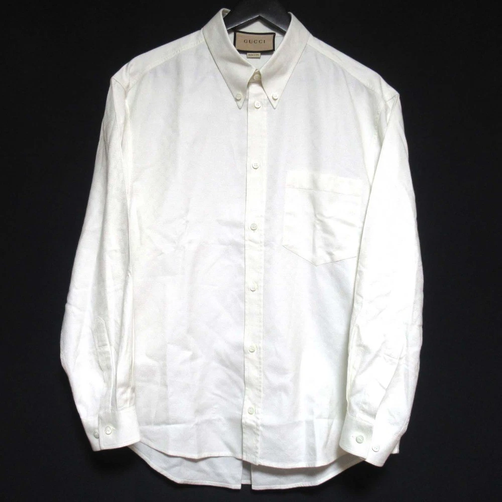 Gucci Long Sleeve White Shirts for Men for sale | eBay