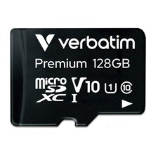 128GB microSDXC Memory Card with Adapter, UHS-I U1 V10, 90MB/s Speed, High Capac