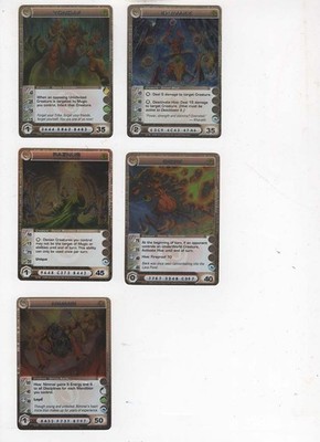 Chaotic lot #174. Lot of 5 Rare Danian cards.