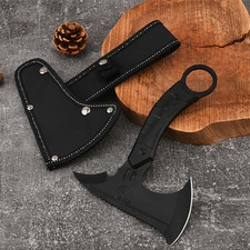 Survival High Carbon Steel Small Axe Outdoor Hatchet Camping Hiking Tactical AU