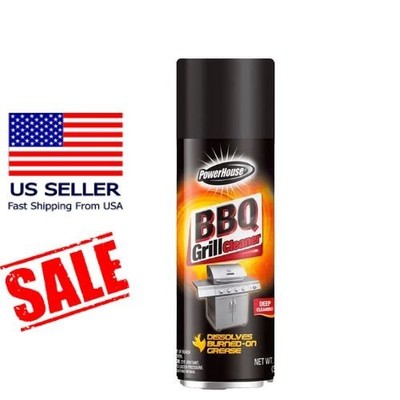 BARBECUE BBQ Grill Cleaner Spray Grease Dissolves 12 oz ( PACK OF 2)