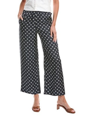 Max Mara Vik Silk Long Trouser Women's Blue 0
