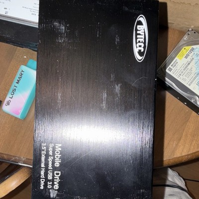 BYTECC 3.5'' HDD Enclosure USB 3.0 Black External Hard Drive Case