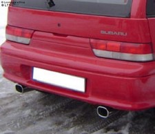 FOX Sportauspuffanlage ab Kat je 1x90mm mit Absorber für Subaru Justy ab 95 1.3l