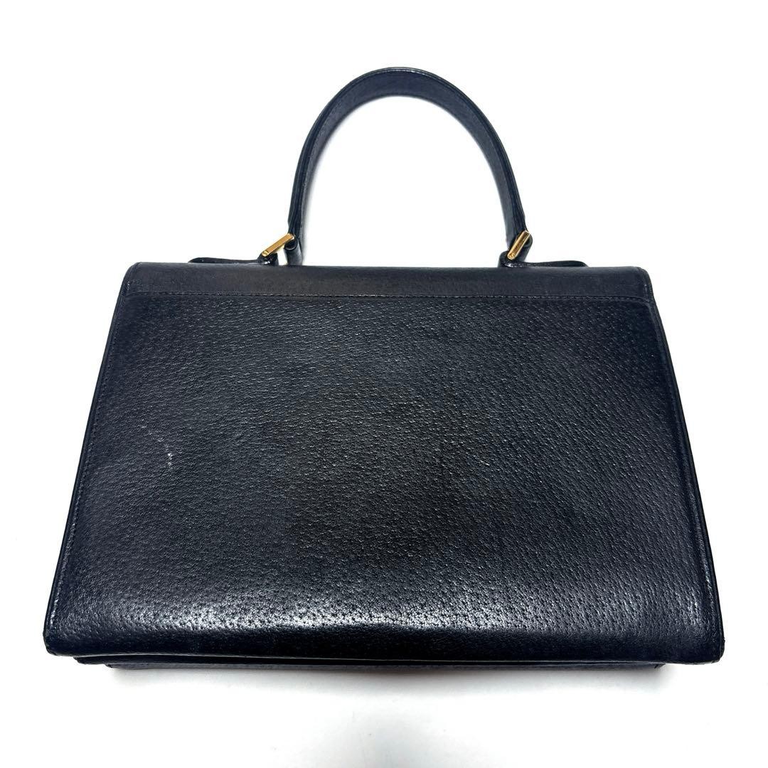 Valentino Garavani Leather Accordion Handbag Black Gold Hardware Women's Bag Ja thumbnail 3