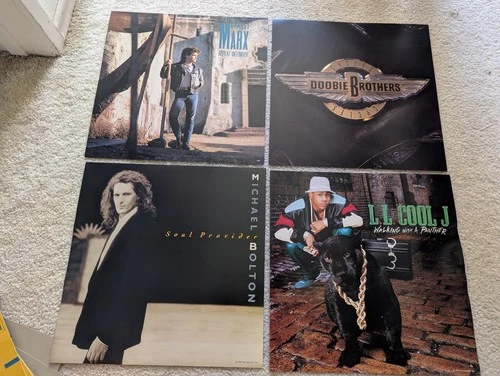 4 new 12" tower record 1988 poster art LL cool j doobie brothers richard marx