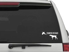 CHAMPION ON BOARD GSP Pointer Sticker Decal FREE SHIPPING Car Truck CW2142