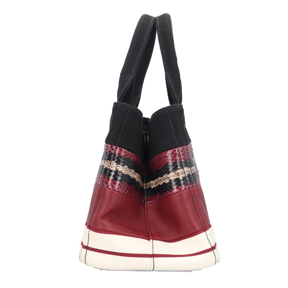 Prada Canapa Tote SS Shoulder Bag Canvas 1BG439 Multicolor Ladies PRADA Used fro thumbnail 4