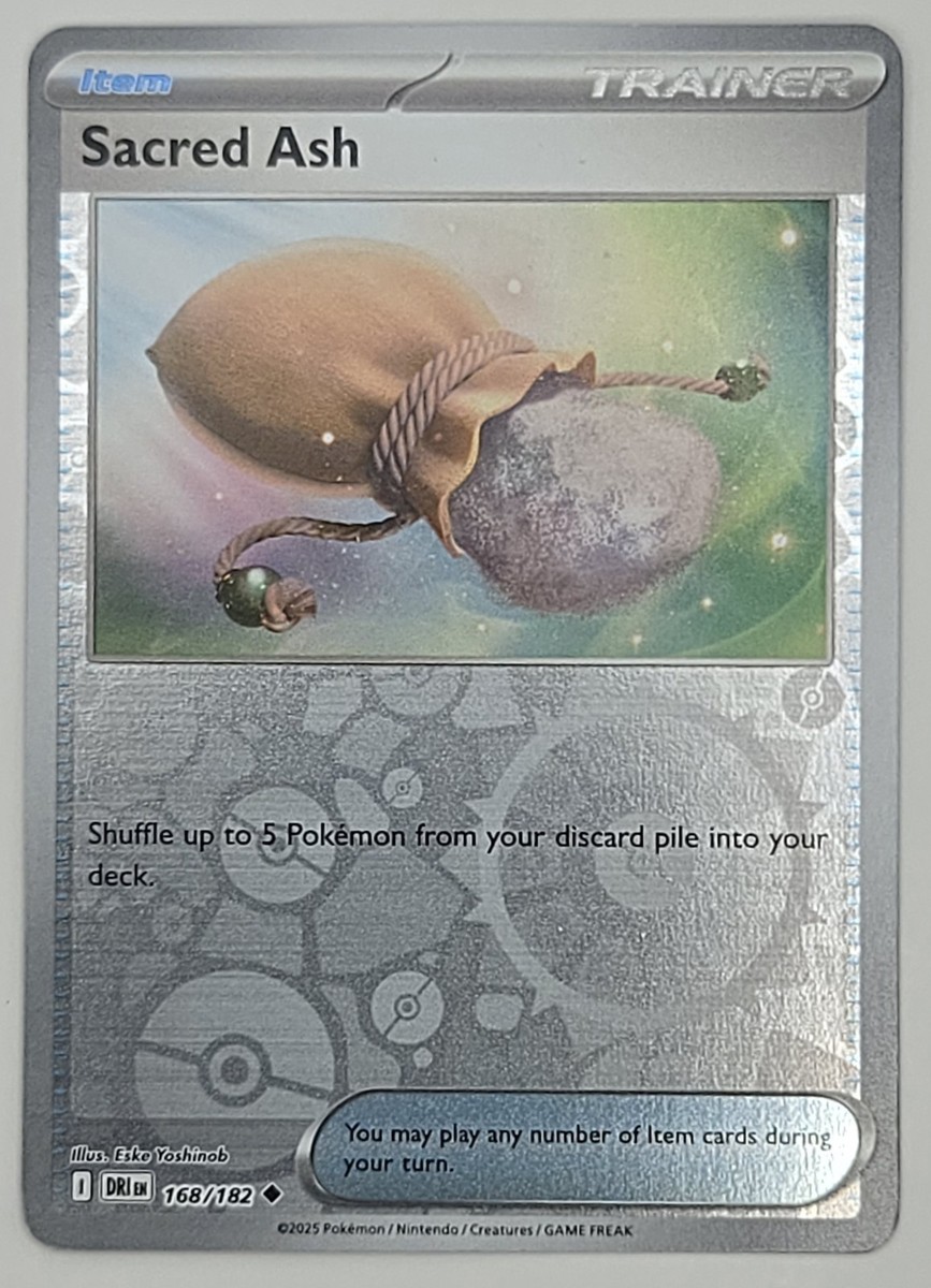 Sacred Ash 168/182 Reverse Holo Trainer Destined Rivals Pokemon