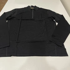Smartwool Men's Classic All-Season Merino Base Layer 1/4 Zip Black L