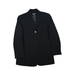NY CO New York  Company Black 3 Button Longline Blazer Jacket Size 8