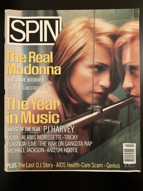 1996 Spin Magazine Madonna Cover NO LABEL Something To Remember