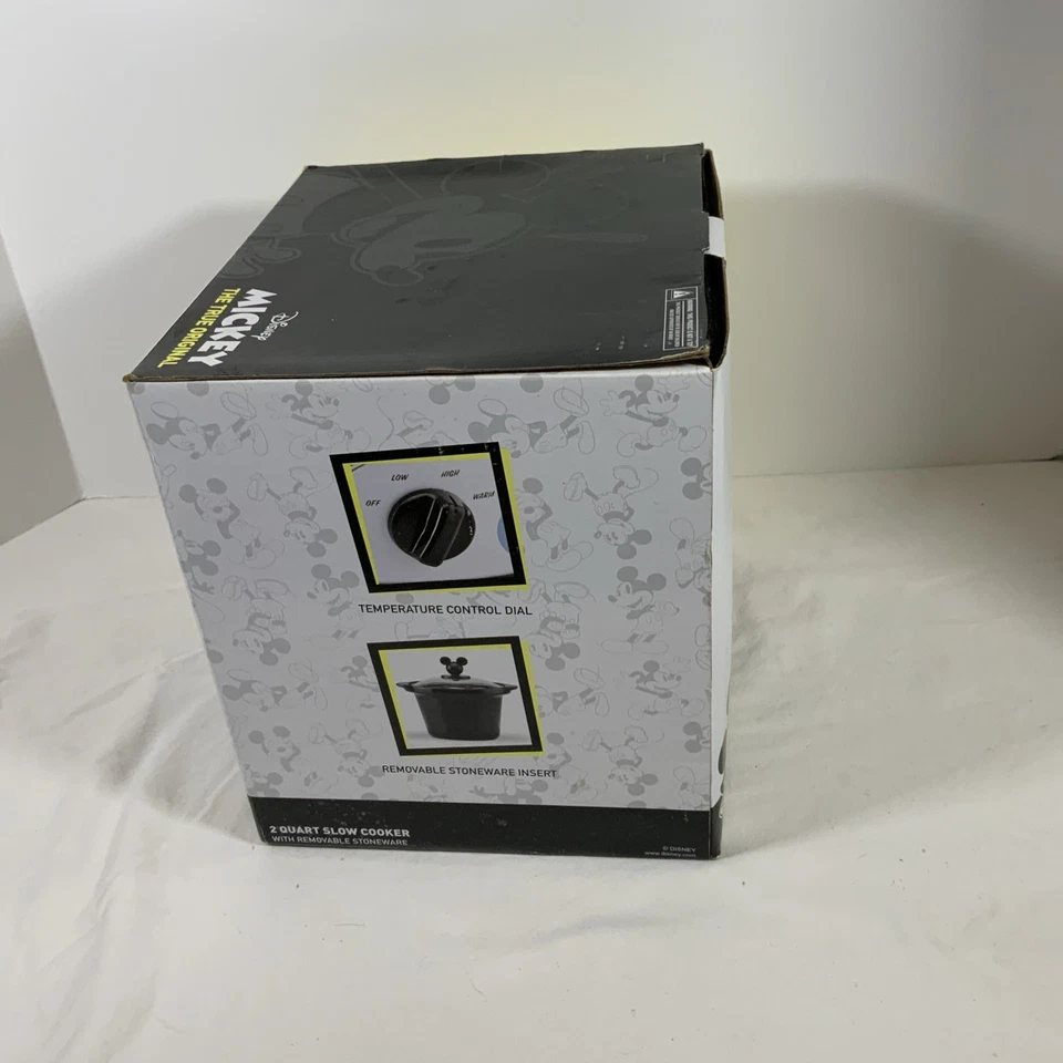 Disney Mickey Mouse 2 Quart Slow Cooker NIB Pastel Mickeys. 90th Anniversary - Image 4 of 4