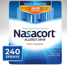 Nasacort Nasal Spray 24hr Non-Drowsy Allergy Relief, 240 Sprays