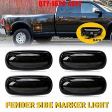 Smoked Amber Red Led Fender Side Marker Light For 03-09 Ram 2500 3500 4-20x