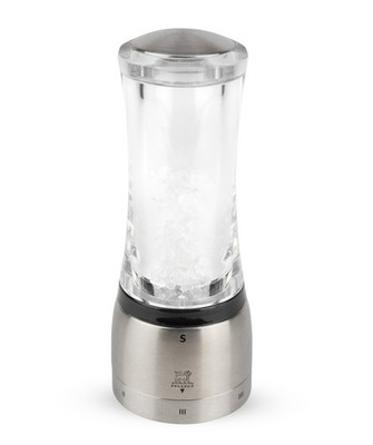 PEUGEOT Salzmühle DAMAN 16cm Acryl Edelstahl uSelect Zirkonia-Mahlwerk Gewürze