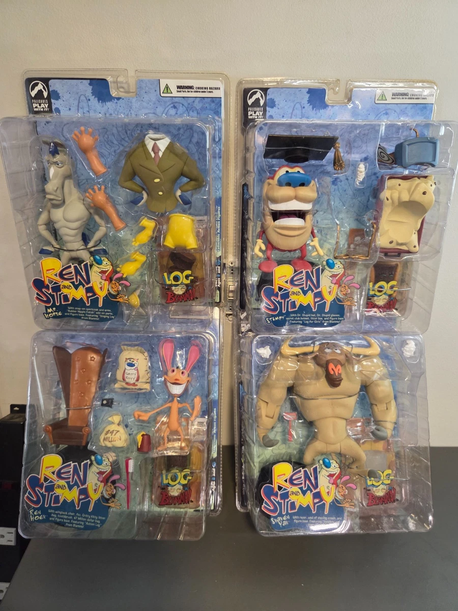USビンテージ　レン&スティンピー フィギュア ニコロデオン アメトイ USA Ren & Stimpy Cartoon & TV Character Action Figures with Vintage