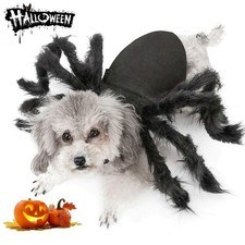 Dog Cat Spider Costume for Halloween Party Decoration, Small, Black