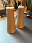 Vintage Poole Pottery Salt  Pepper Pots 1960s Brown  White