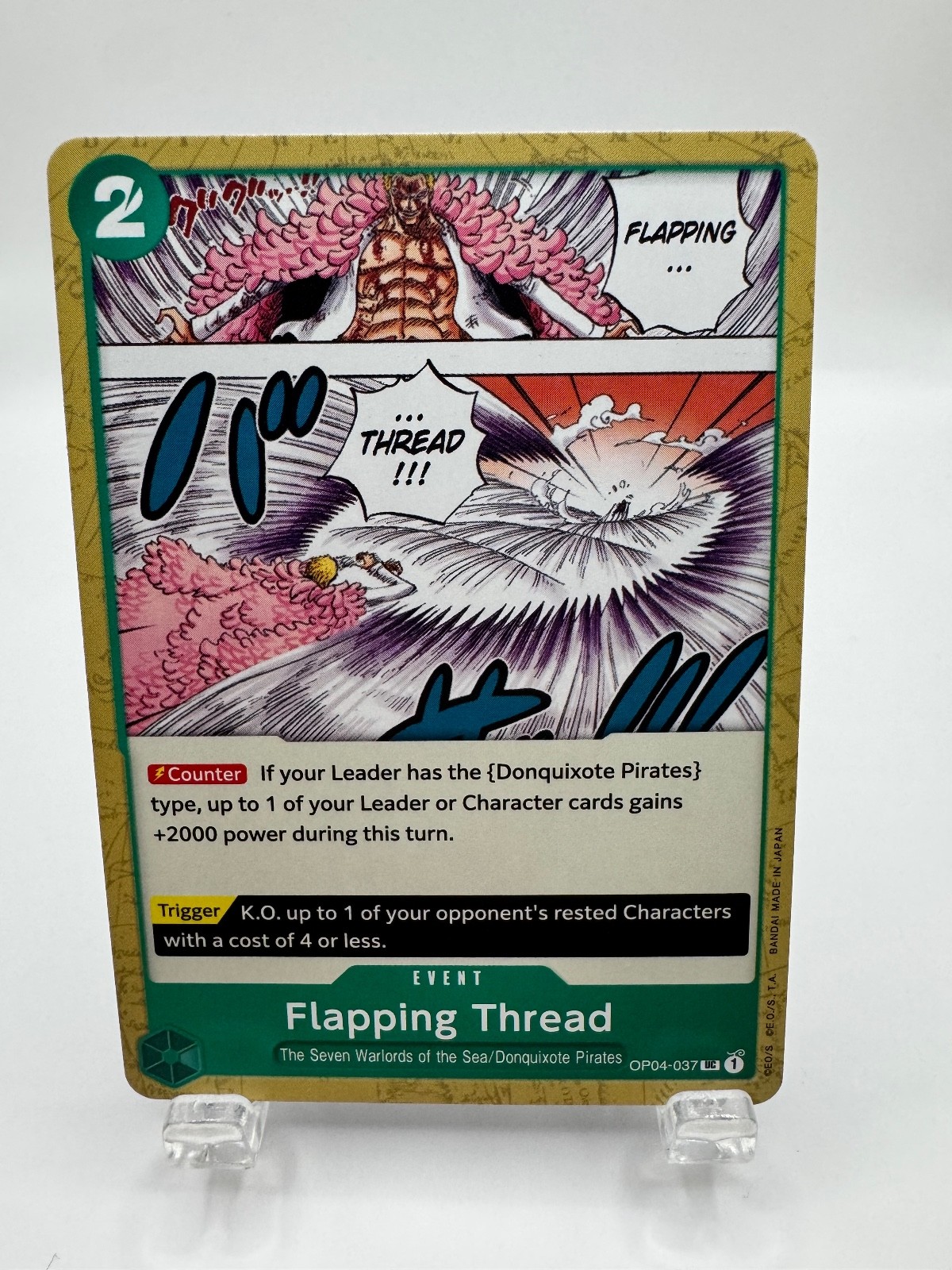 Flapping Thread UC Kingdoms of Intrigue Pre-Release Cards OP04-037 NM