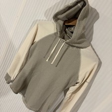 Columbia Womens Pullover Hoodie Medium Stripe Waffle Knit Active JJ-10